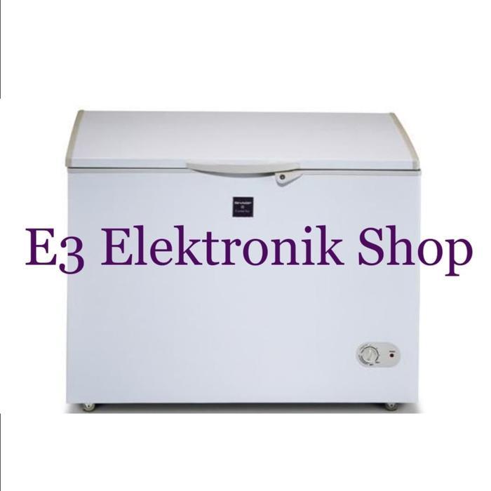 Chest Freezer Sharp FRV210X Kulkas Pembeku Daging Durian Ikan Es