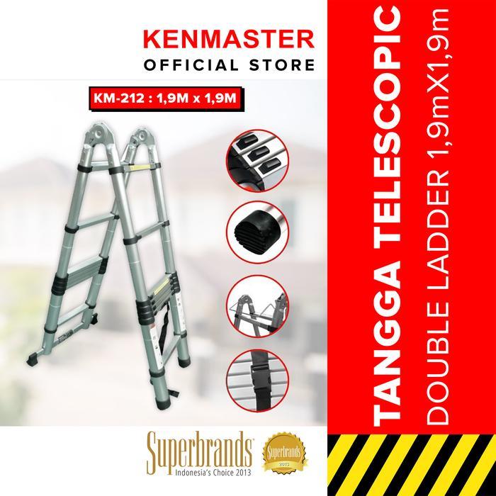 Terbaik Best Quality 100% Original Tangga Teleskopik Tangga Telescopic Tangga Portable Double 1,9 +