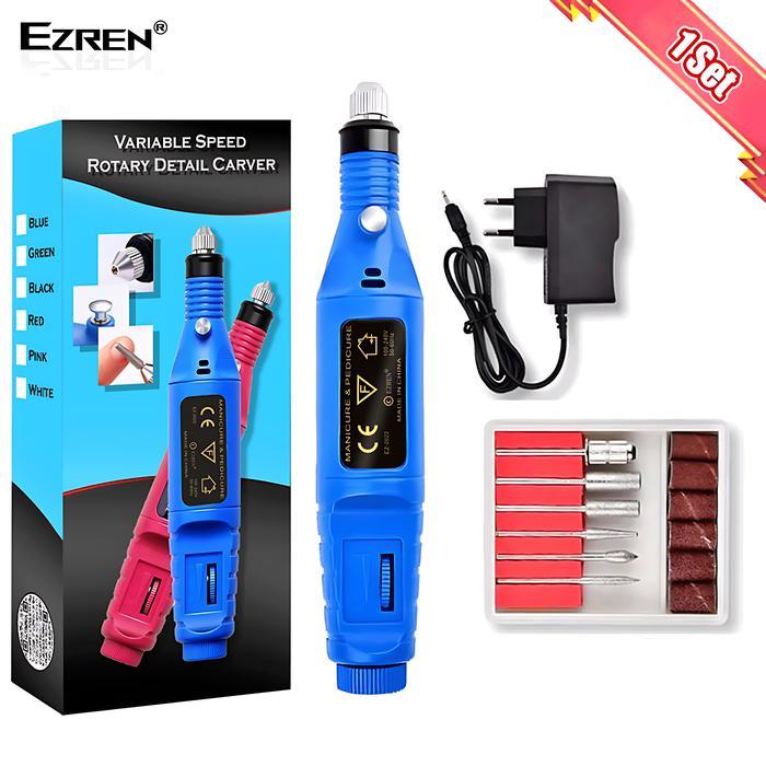 Krisbow Modern - Ezren Ez-2022 Mesin Mini Grinder Grafir Bor Potong Ukir Kuku (Biru)