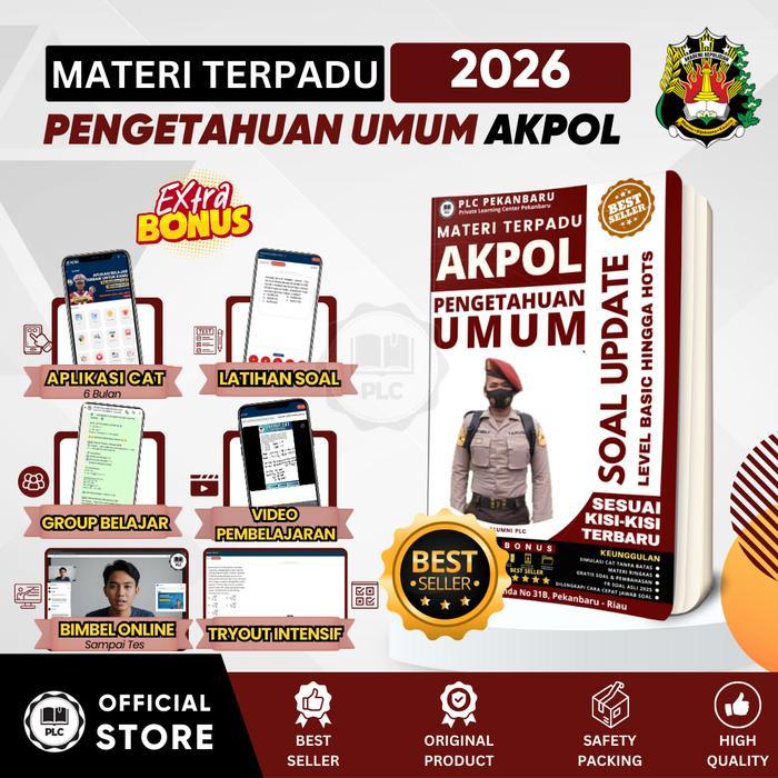 SIAPKIRIM PLC - Buku AKPOL 2026 Spesial Pengetahuan Umum Buku PU AKPOL 2026 + Tryout Online Buku TNI