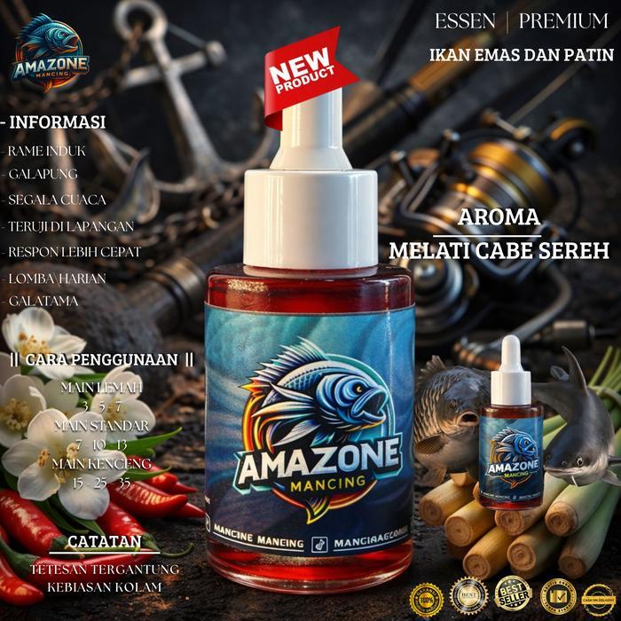 Essen Ikan Emas Dan Patin Aroma Melati Cabe Sereh Oplosan Kualitas Premium Rame-Induk Variant