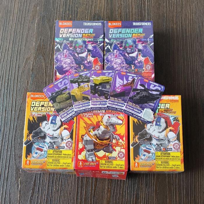 Ready Blokees Bruticus Vehicle Set _ (Brawl,Onslaught,Swindke,Vortex,Blast Off) _ Transformers