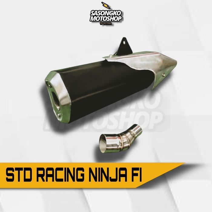 Knalpot Standart Racing Ninja Fi Plus Slipon Untuk R25 Ninja 250 Fi Cb150 Cbr250Rr