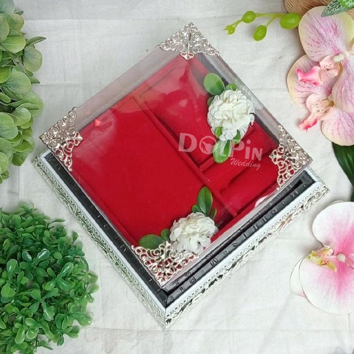 Nampan Frame Perhiasan Gelang Cincin Kalung Kotak Hantaran Seserahan