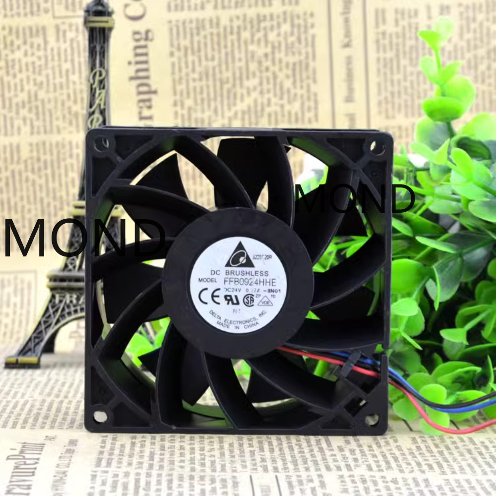 Delta FFB0924HHE 9238 24V 0.27A Silent Frequency Converter Cooling Fan