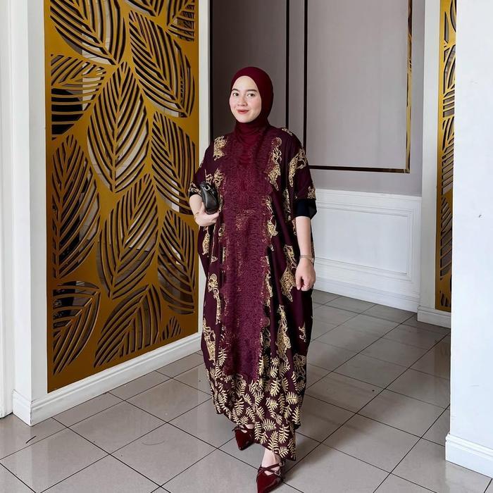 Andin Set Outer Lace Dan Rok Lilit Batik Wayang Terlaris