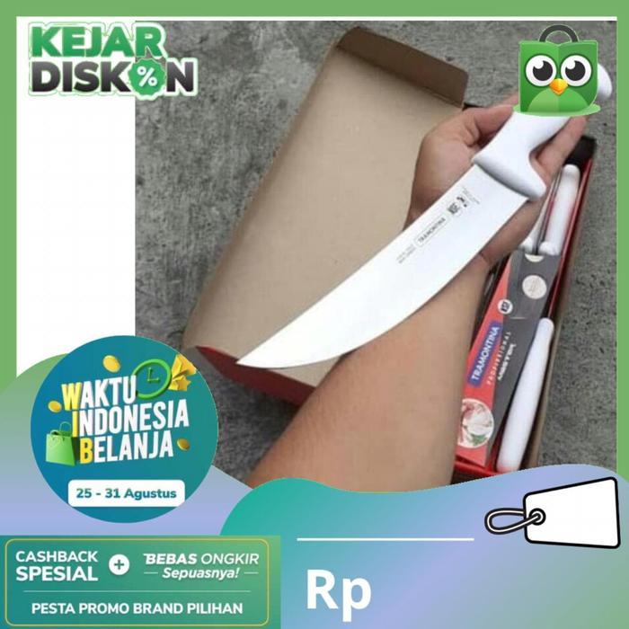 Pisau sembelih tramontina cimeter 20 cm 24610/088 pisau daging serbaguna original Brazil