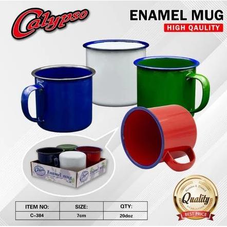 1 set Cangkir enamel 7 cm / Mug air KECIL / Cangkir kopi teh JADUL / Wadah minuman