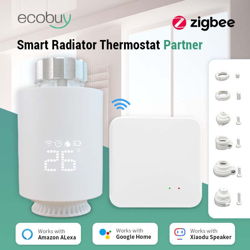 Tuya Zigbee Thermostatic Valve Radiator Zigbee Thermostat Smart Thermostatic Radiator Valve Head