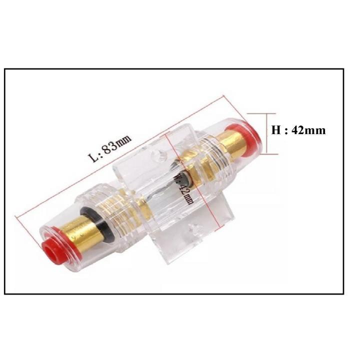 N3W Sekring tabung 60A/ Sekring tabung audio mobil universal/ sekring tabung mobil/ fuse 60 A/ Fuse