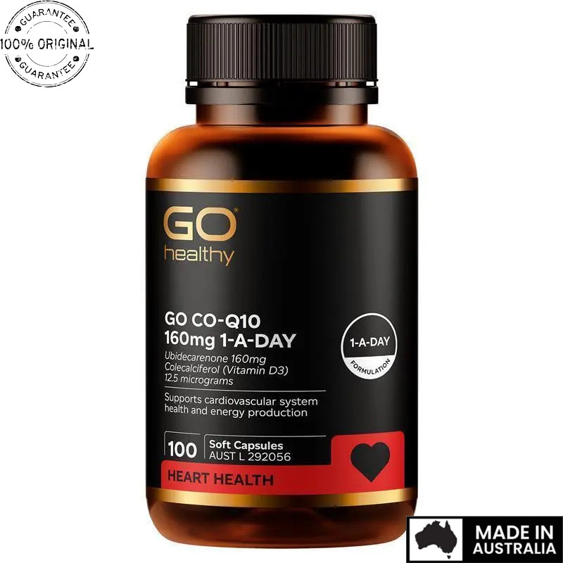 Aussie Original GO Healthy CoQ10 160mg 100 Softgel Capsules