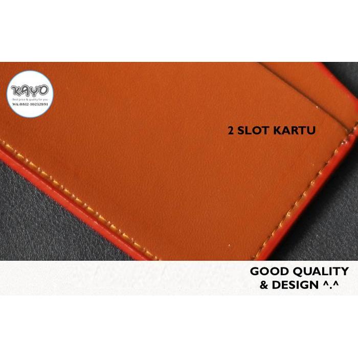 "New" 2S HR NAME TAG ID CARD 2 SLOT, GANTUNGAN ID CARD 2 TEMPAT KARTU KULIT