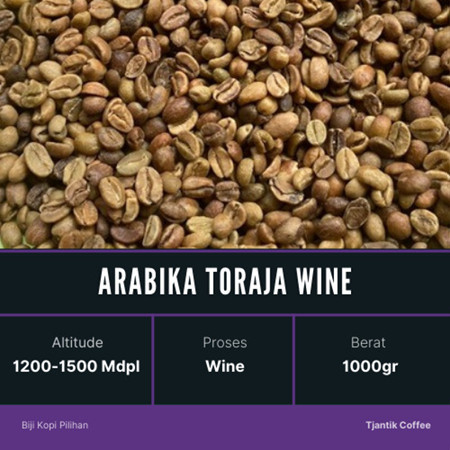 green Bean biji kopi Wine Toraja  - 1 kg