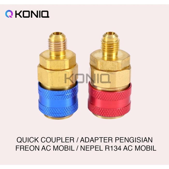 "New" ADAPTER QUICK COUPLER AC MOBIL R134a / ADAPTOR AC MOBIL R134a / QC12 Car