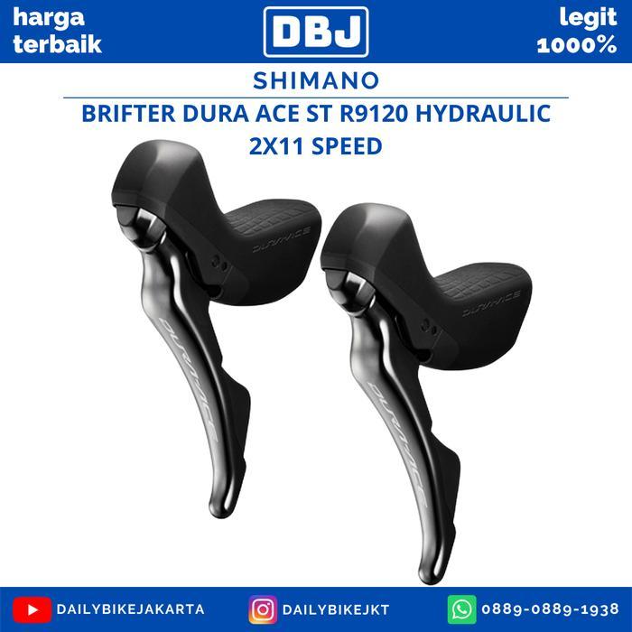 Brifter Shimano Dura Ace St R9120 Hydraulic 2X11 Speed Brifter Sepeda