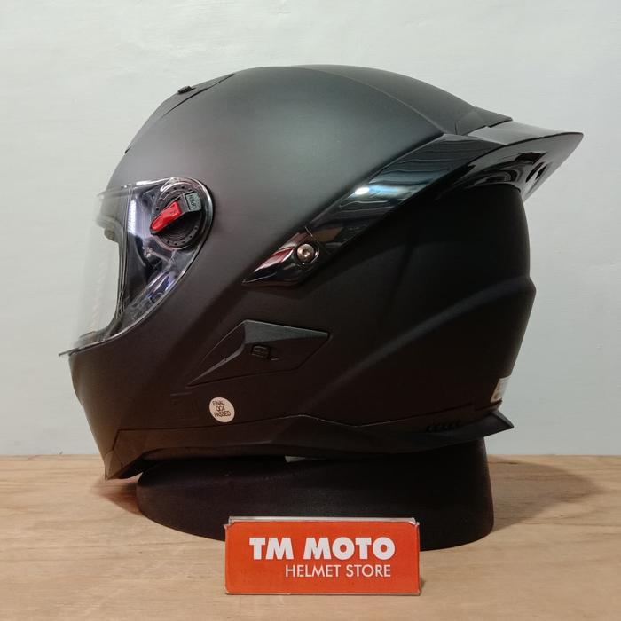 Snail Ffs1 Matt Black - Clear Flat Visor