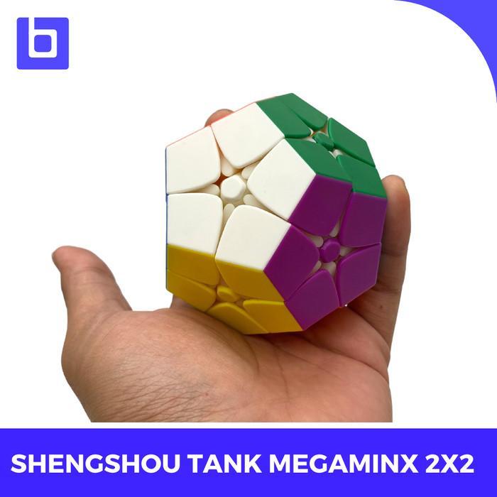 Cube 2x2 Shengshou Tank Megaminx 2x2 Stickerless Original