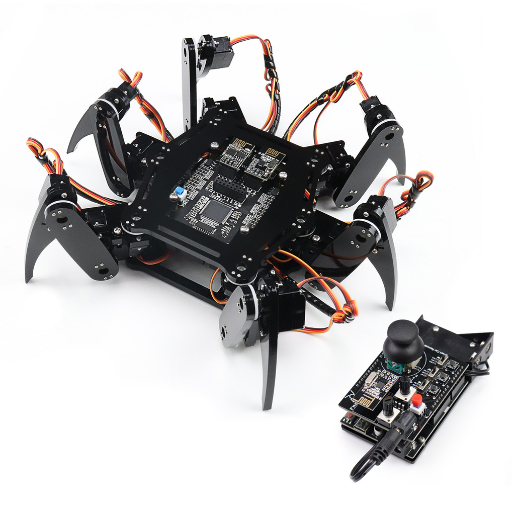 Freenove Hexapod Robot Kit for Arduino, Walking Crawling Twisting, App Remote Control, Servo STEM