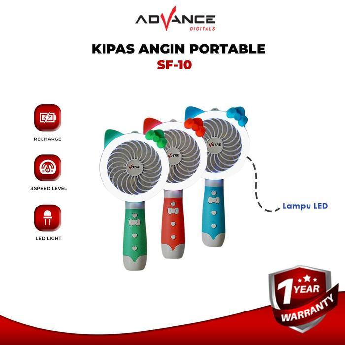 Advance Kipas Angin Mini Lampu Led Votre Sf-10