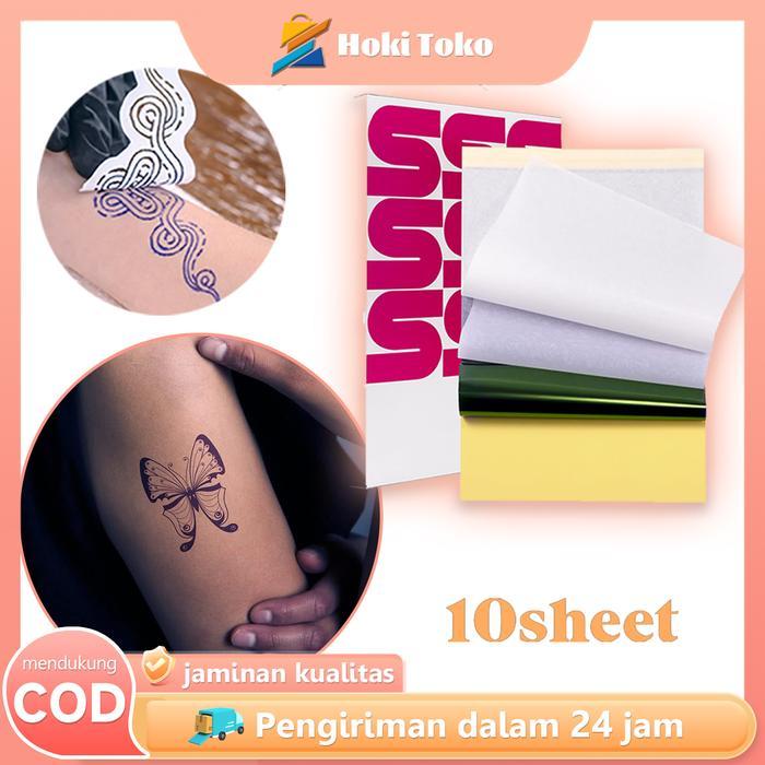 SALE Kertas Karbon Tattoo 10pcs Kertas Transfer Tattoo Paper Spirit Stencil Thermal Tattoo Paper