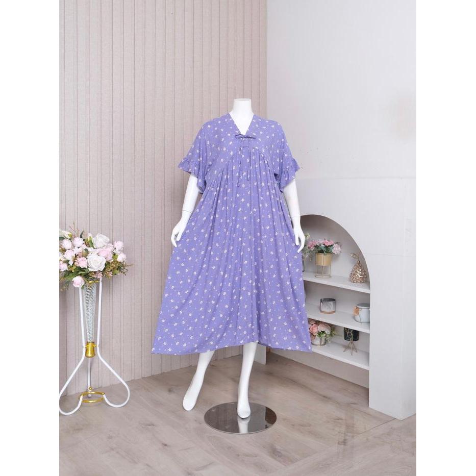 READY Zoraya Daster New Kimono Panjang Dress Motif Premium Remaja Bumil Busui Terbaru Kekinian G00D