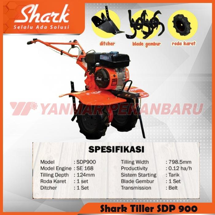 Traktor Tiller Lahan Kering SHARK SDP 900
