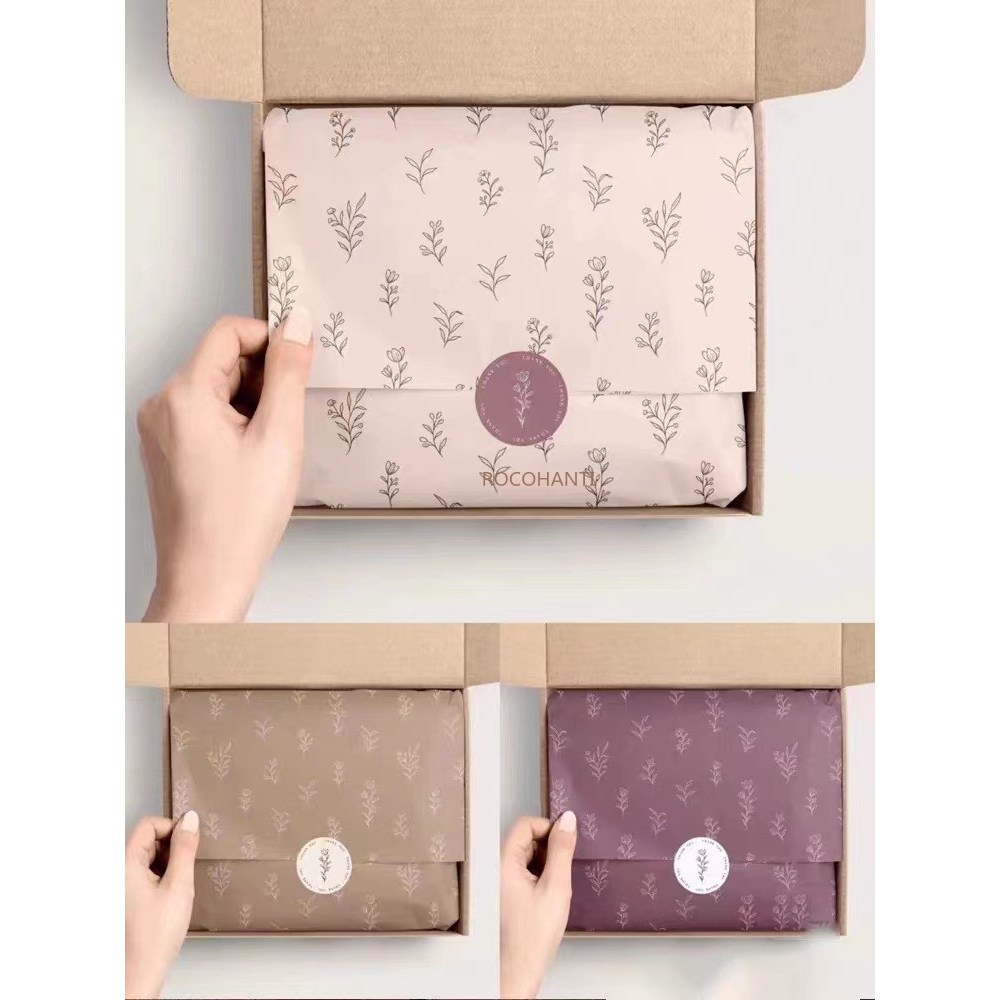 100pcs Custom Printed Logo Gift Wrapping Paper Clothing Tissue Paper