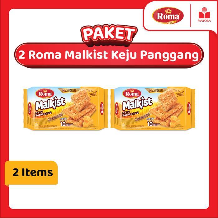 Paket 2 Roma Malkist Keju Panggang Original