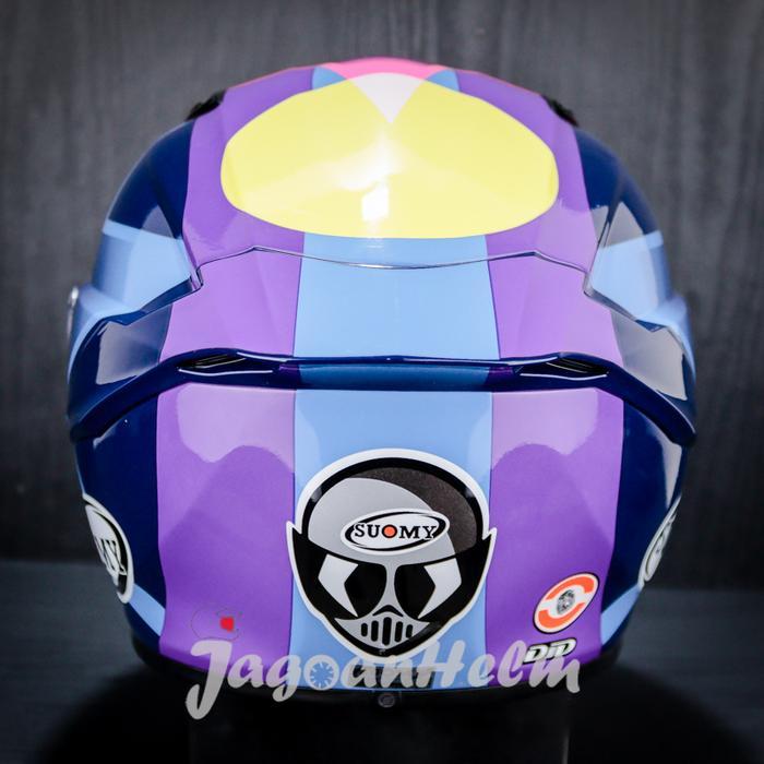 BestSeller SUOMY HELM TRACK1 BASTIANINI REP BLUE PURPLE TRACK 1 SINGLE VISOR - Motorcycle