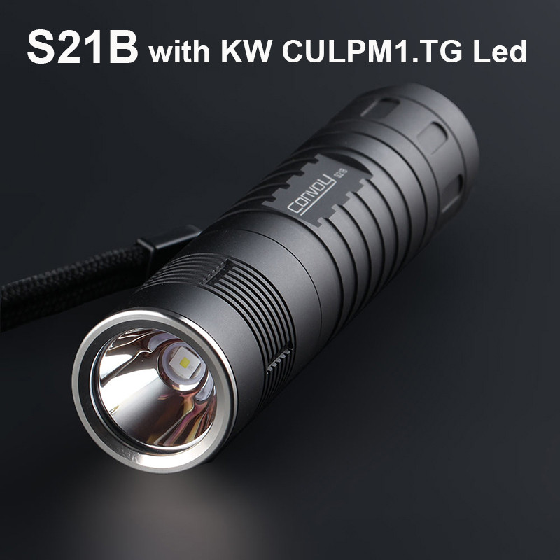 Convoy S21B with KW CULPM1.TG and 6A Driver, 21700 Flashlight Linterna Led Camping Lantern Work Ligh