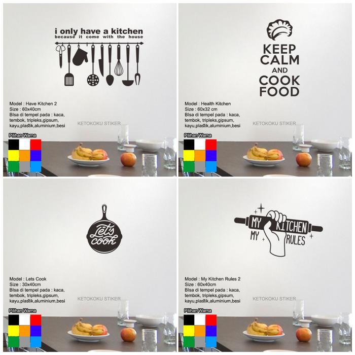 Cutting Sticker Dekorasi Dapur untuk Dinding Kaca Panel Kitchen Set Bahan Plastik Vinyl Oracal