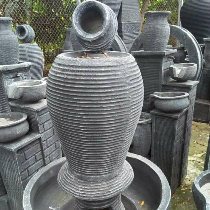 AIR MANCUR GENTONG OVJ+KOLAM MINI+MESIN