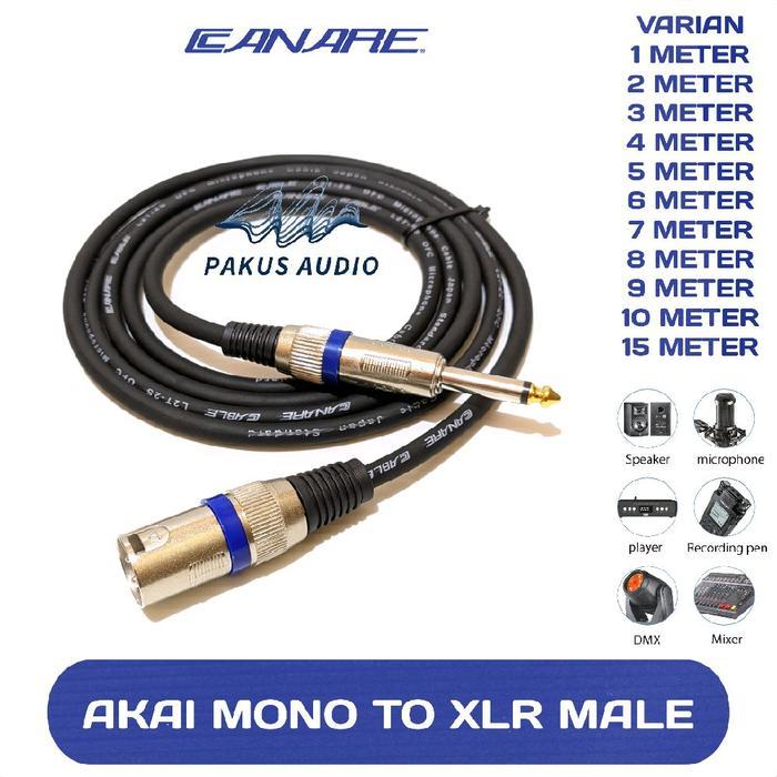 SALE Kabel Jack Audio XLR to AKAI mono/Kabel mixer ke Power Amplifier TERMURAH