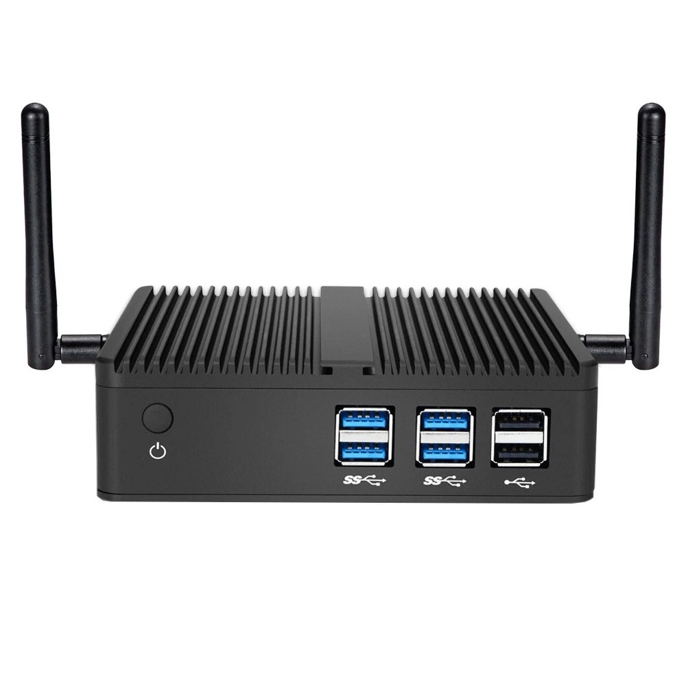 Fanless Mini PC Intel Core i7-4500U i5-4200U i3-5005U Windows 10 300M WiFi 8GB DDR3L