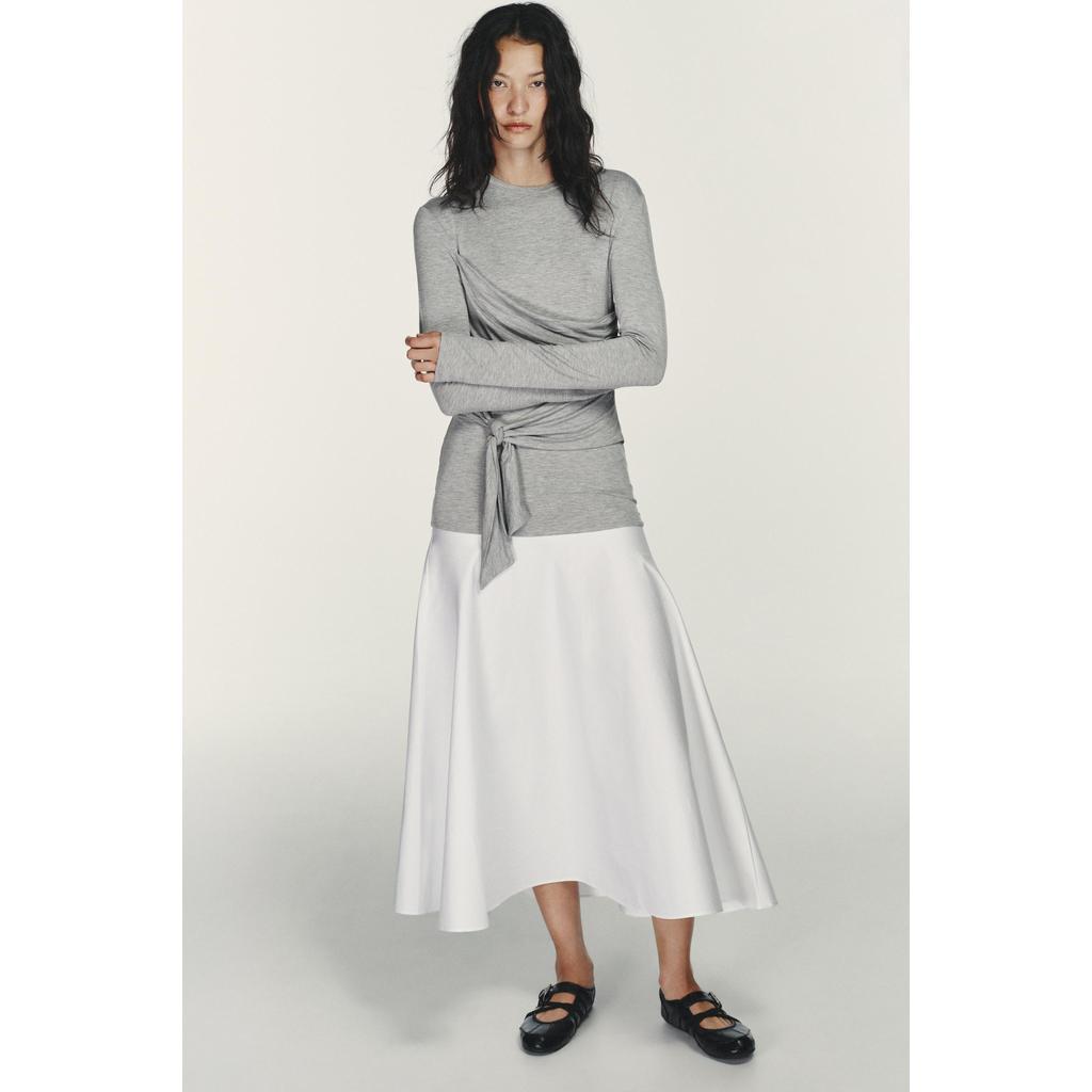 ZARA GAUN MIDI KOMBINASI SIMPUL
