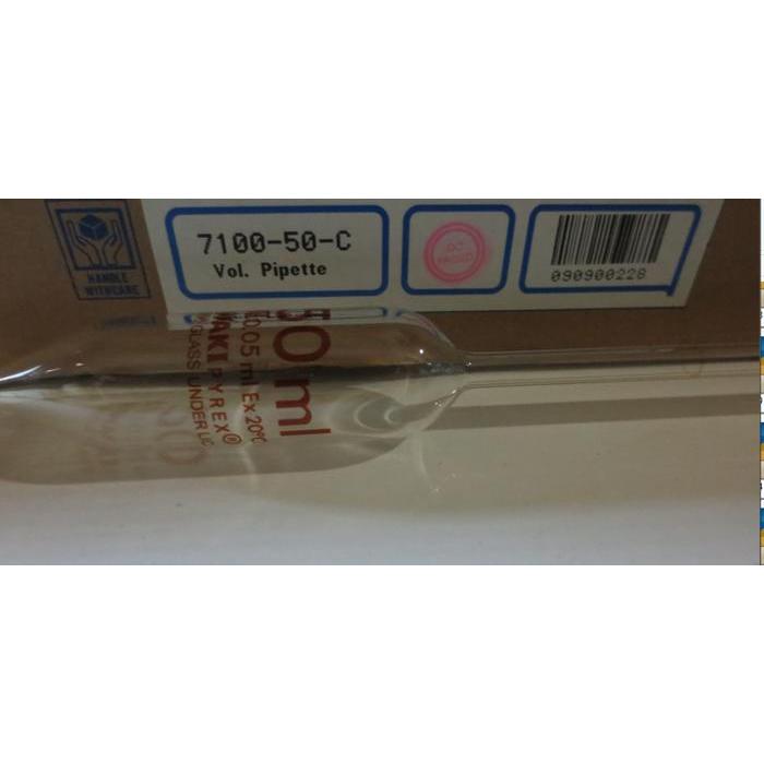 PIPET GONDOK 50 ML PIPET VOLUME VOLUMETRIC PIPETTE IWAKI