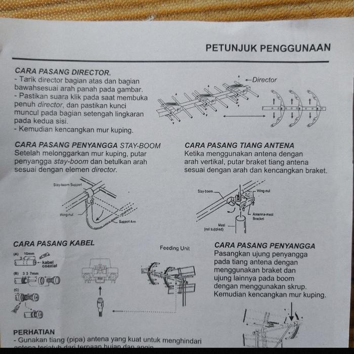 (COD) Antena Tv PF Digital HD U25 Super High Gain Daya tangkap Tinggi Full Alumunium Semua Jenis TV