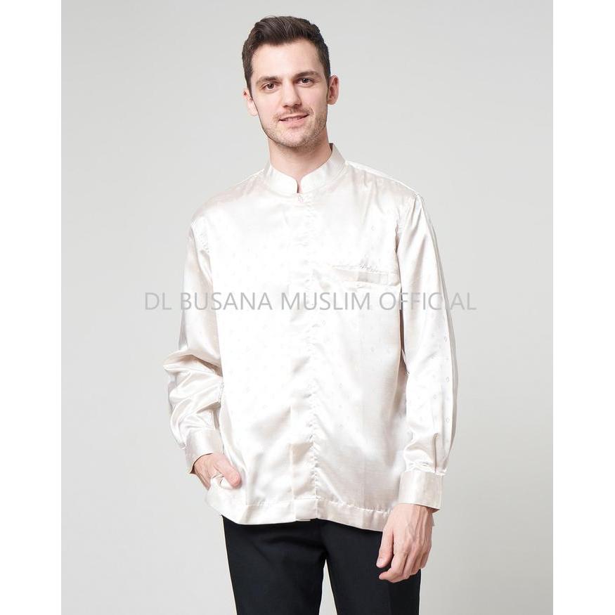 NEW KOKO Warna GOLD, DL Busana Muslim,Baju Koko DL, Kemeja Koko Pria DL, Baju Muslim Pria, Baju