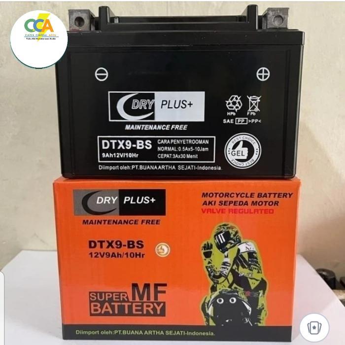 Aki Motor Kawasaki Ninja 250Fi, Ninja 250R Ytx9-Bs Dryplus Aki Kering