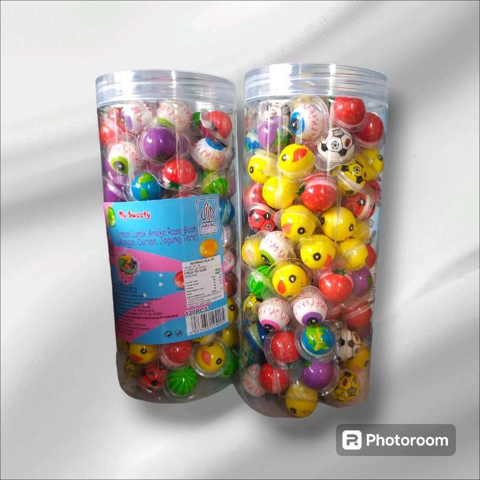 "New" PERMEN LUNAK MINI @120 PCS - GUMMY CANDY LUNAK MINI MOTIF MIX MANIS Camilan Toples korea