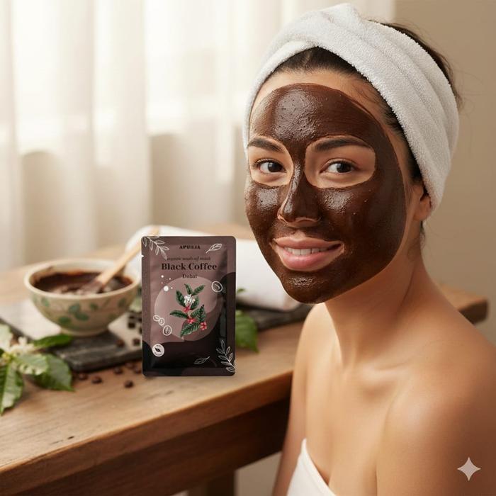 BPOM Masker Organik Masker Kopi Dubai Mencerahkan Mengatasi Jerawat & Bekas Jerawat Mengatasi Flek