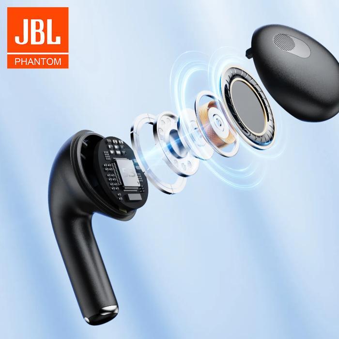 Original Jbl-Phantom 4Th Upgrade Tws Sound Wave Shockwave Tws - Bass Kuat Tahan Air Segala Cuaca Dan
