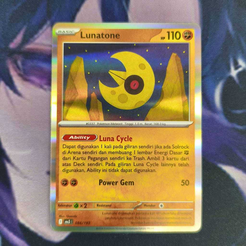 pokemon (ID) lunatone - MA3 086/193 - FOIL