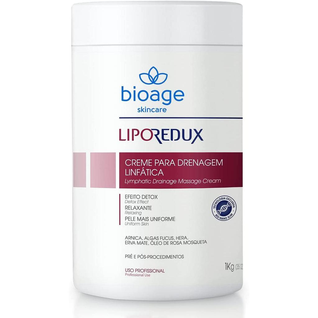 Bioage Liporedux Lymphatic Drainage Massage Cream 35 Oz