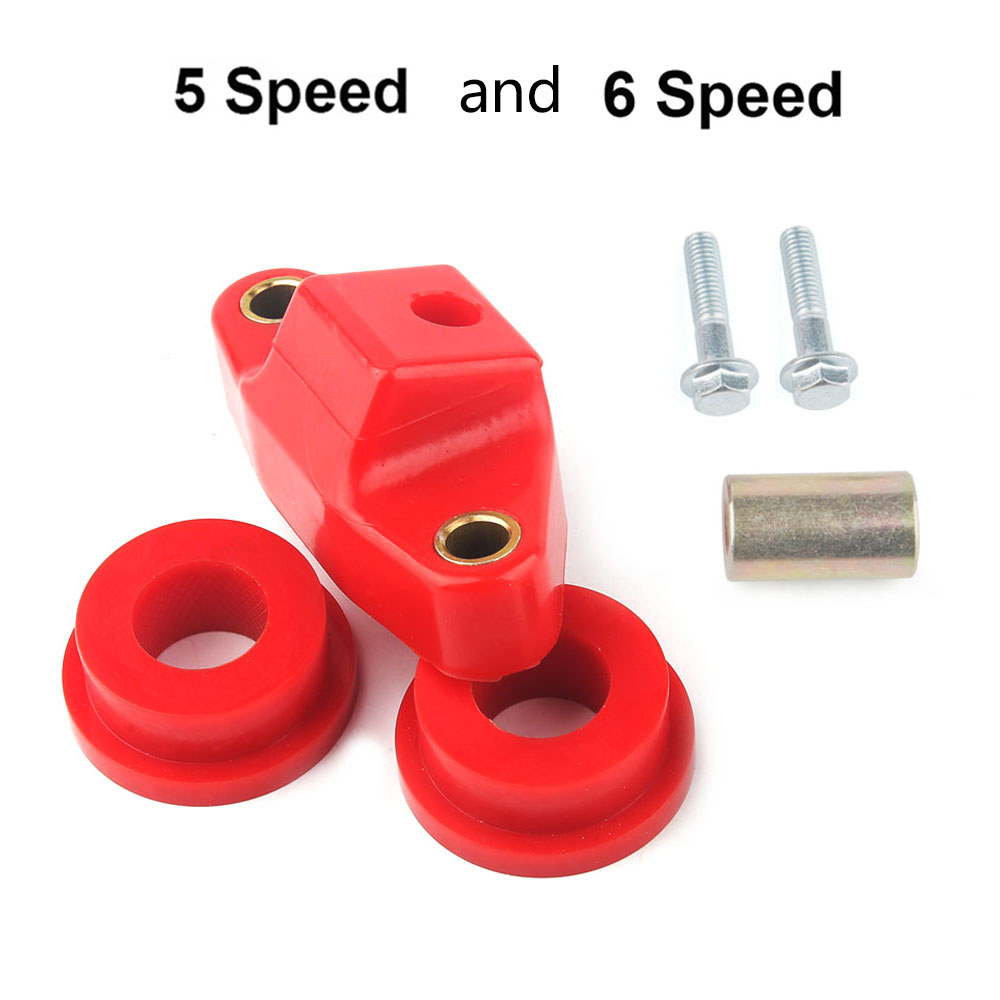 Polyurethane Manual Shifter Bushing Kit 5/6-Speed for Subaru Impreza WRX STI Red
