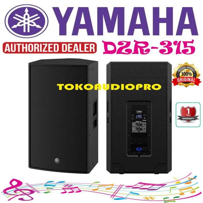 Yamaha Dzr315 3 Way Powered Speaker Aktif Dzr-315 Co