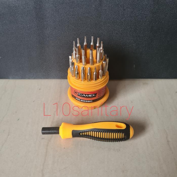 "New" Obeng HP Camel Set Obeng Set Camel 31 in 1 obeng jam set obeng kecil