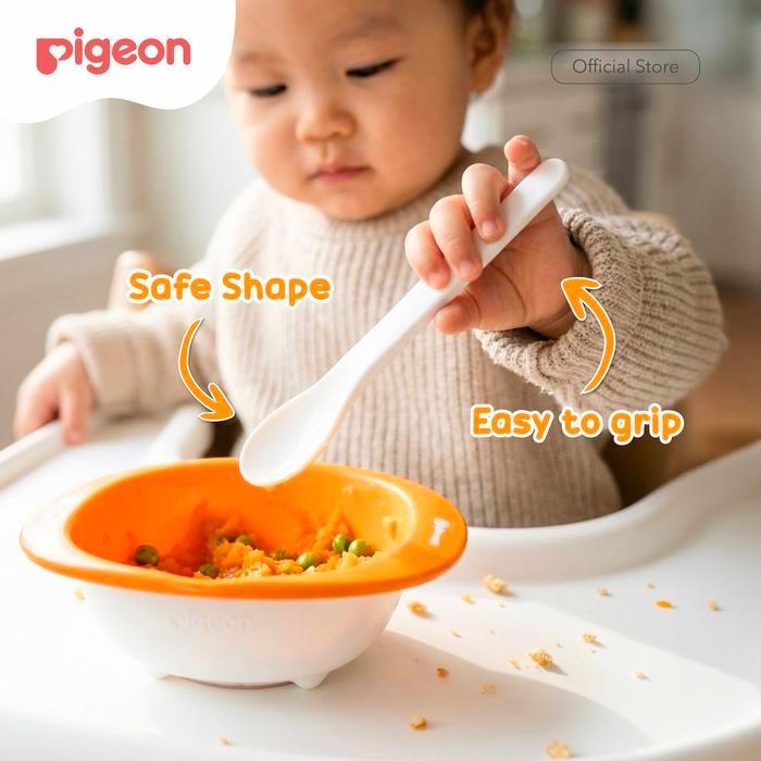 Pigeon Spoon And Fork Set Feeding Set Alat Makan Bayi Peralatan Makan Bayi Alat Makan Bayi Mpasi