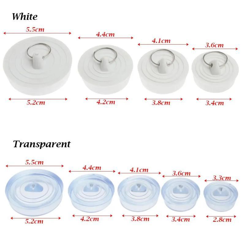 2024 Kitchen Bath Rubber Sink Plug Floor Drain Plug Sink Bathtub Drainage Stopper Laundry