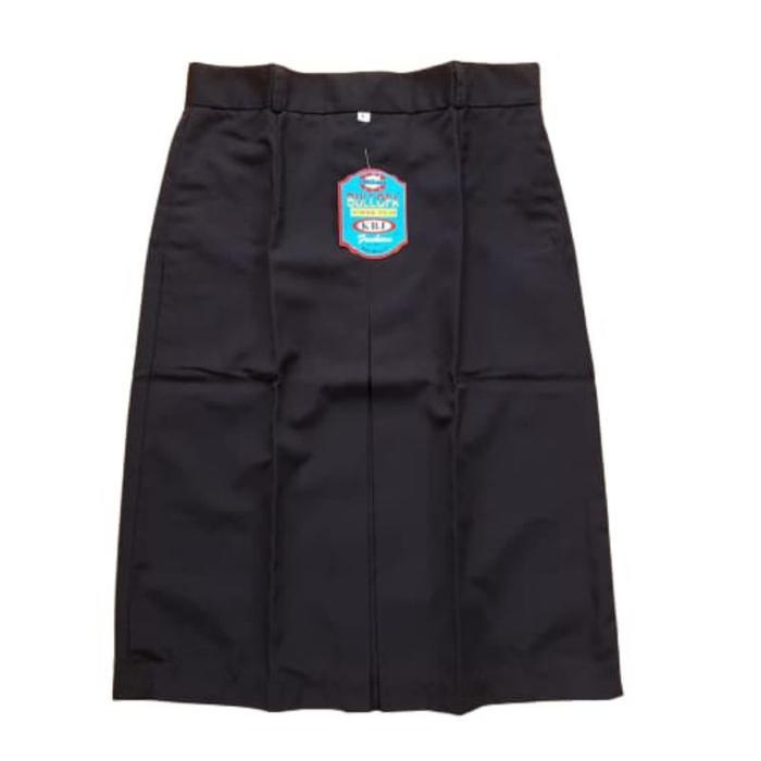 TERLARIS Rok sekolah span sma smk pendek warna hitam Ready stok